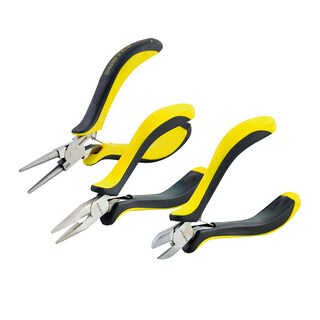 Foto 1 | Juego De Mini Pinzas Con Mango Bimaterial Para Electrónica, 3 Piezas Surtek
