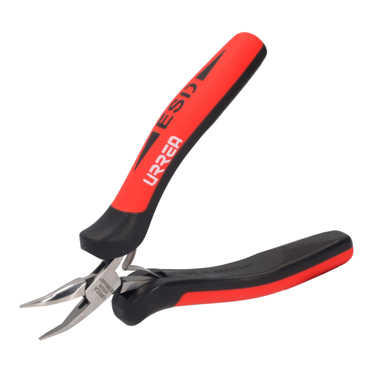 Foto 2 pulgar | Pinza Para Electrónica Con Mango Antiestático De 5'' Punta Larga Doblada A 45° Urrea