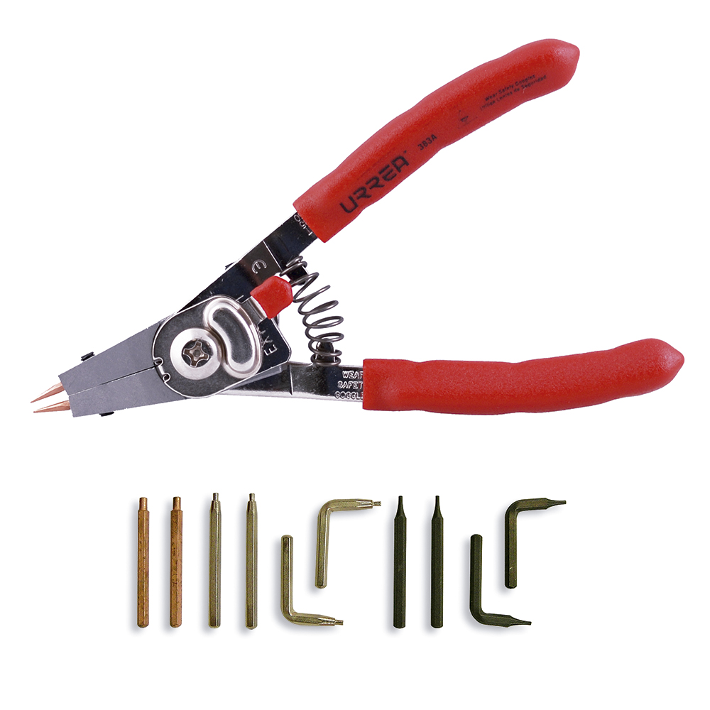 Foto 2 pulgar | Pinza Para Anillos De Retención Con Puntas Intercambiables, 11 Piezas Urrea