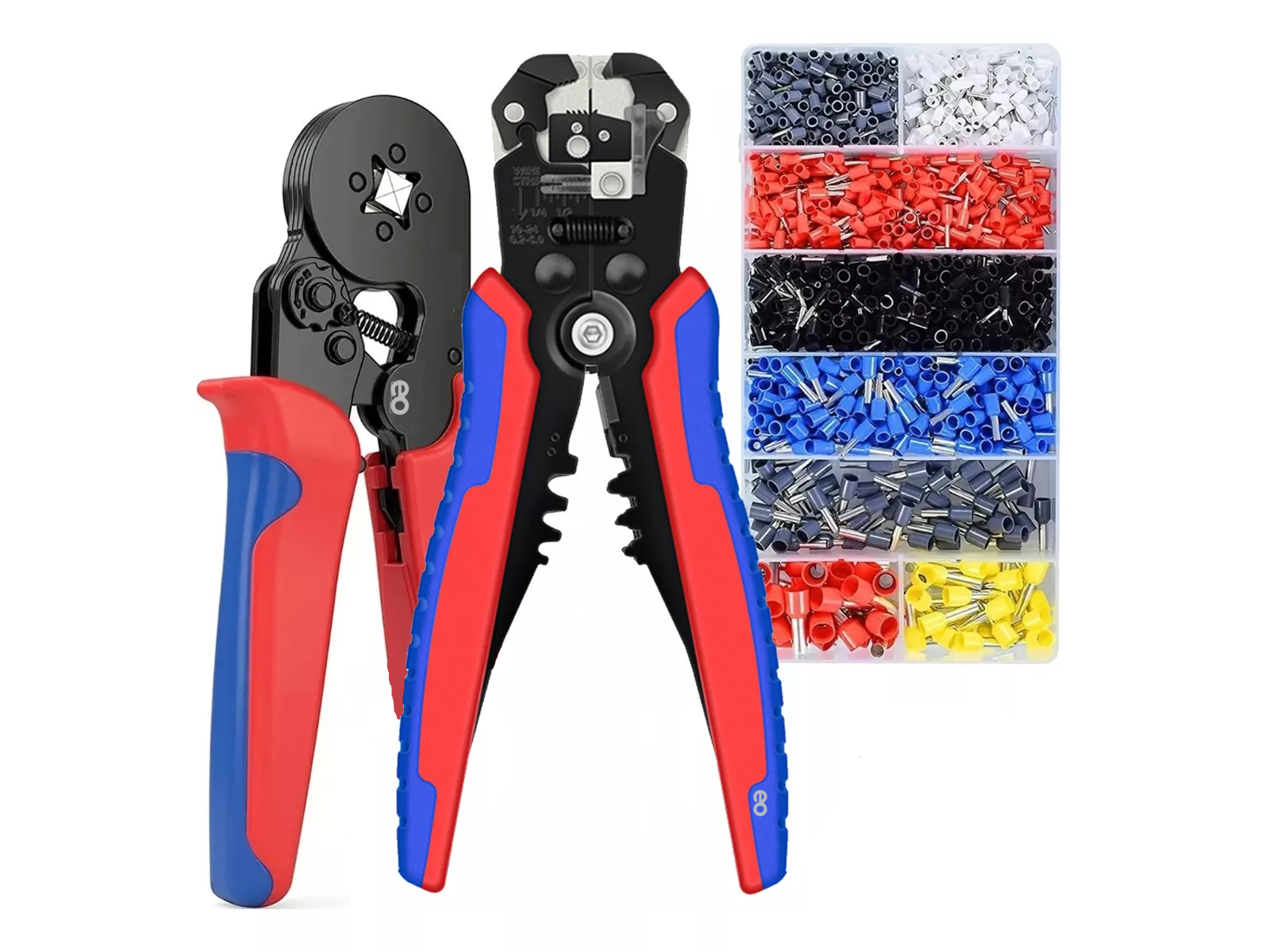 Foto 1 | Set Alicate Terminales Crimpador Pinzas Pelacable De Aislados 1202pzs Eo Safe Imports Esi-11881-1 Multicolor
