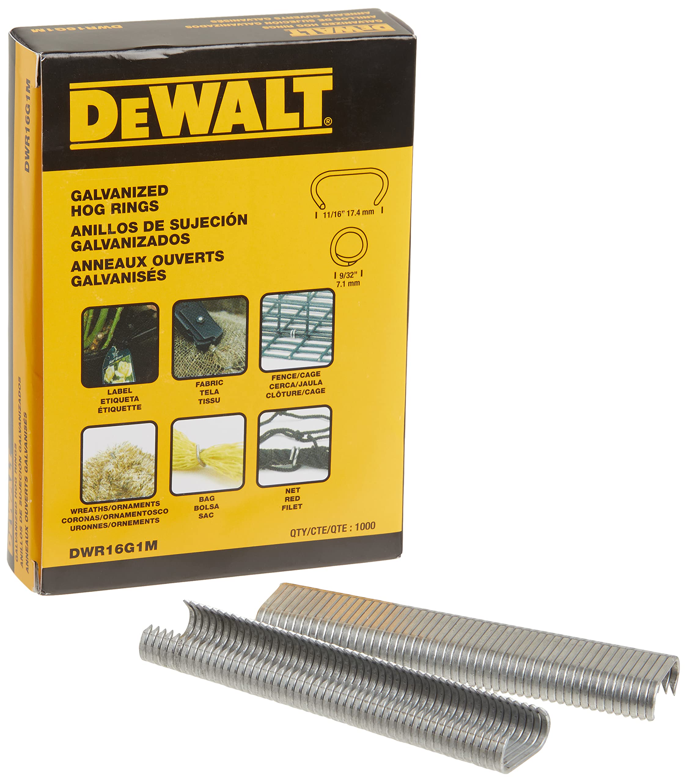 Foto 5 pulgar | Kit de Alicate Hog Ring Dewalt P7dw 1000 Anillos - Venta Internacional