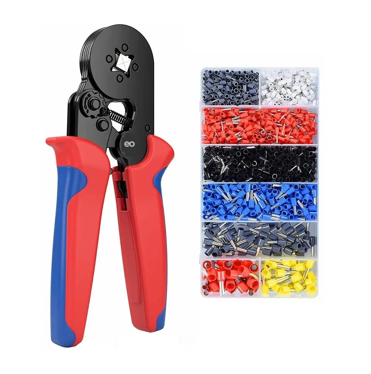 Alicate Y Terminales Engarzador 1250 Pzs Eo Safe Imports Esi-2734-1 Multicolor