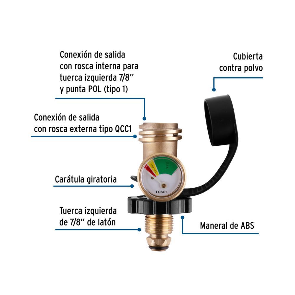 Foto 4 pulgar | Indicador De Nivel De Llenado Para Cilindro De Gas, Foset