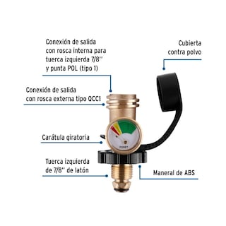 Foto 3 | Indicador De Nivel De Llenado Para Cilindro De Gas, Foset