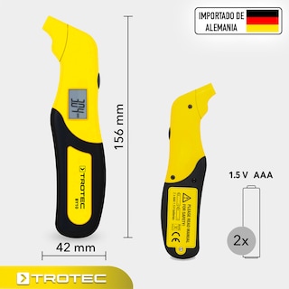 Foto 3 | Medidor de Presión de Neumáticos Trotecby10 Calibrador Digital de Llantas con Linterna para Carro Moto o Bici