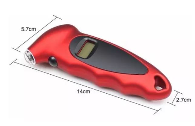 Foto 4 pulgar | Medidor de Presión de Neumáticos Manómetro Digital 5 en 1