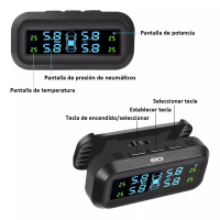 Foto 4 pulgar | Monitor De Presión De Neumáticos Recargable Eo Safe Imports Esi-7029-1 Negro