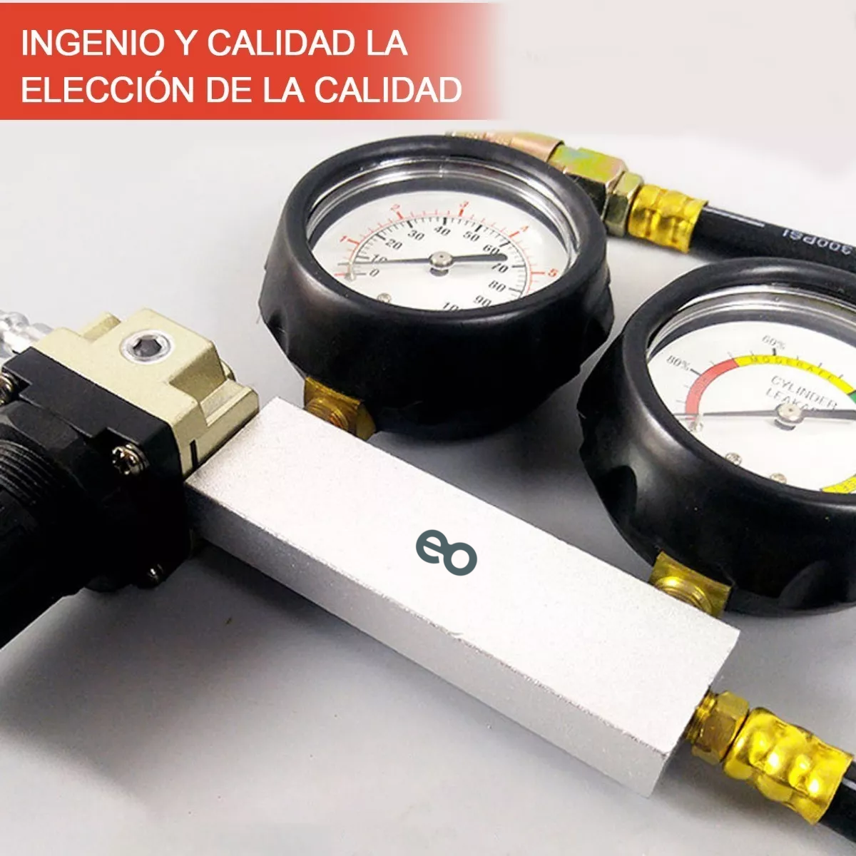 Foto 3 pulgar | Probador De Fugas Cilindro Compresión Calibre Motor Gasolina Eo Safe Imports Esi-7028-1 Multicolor