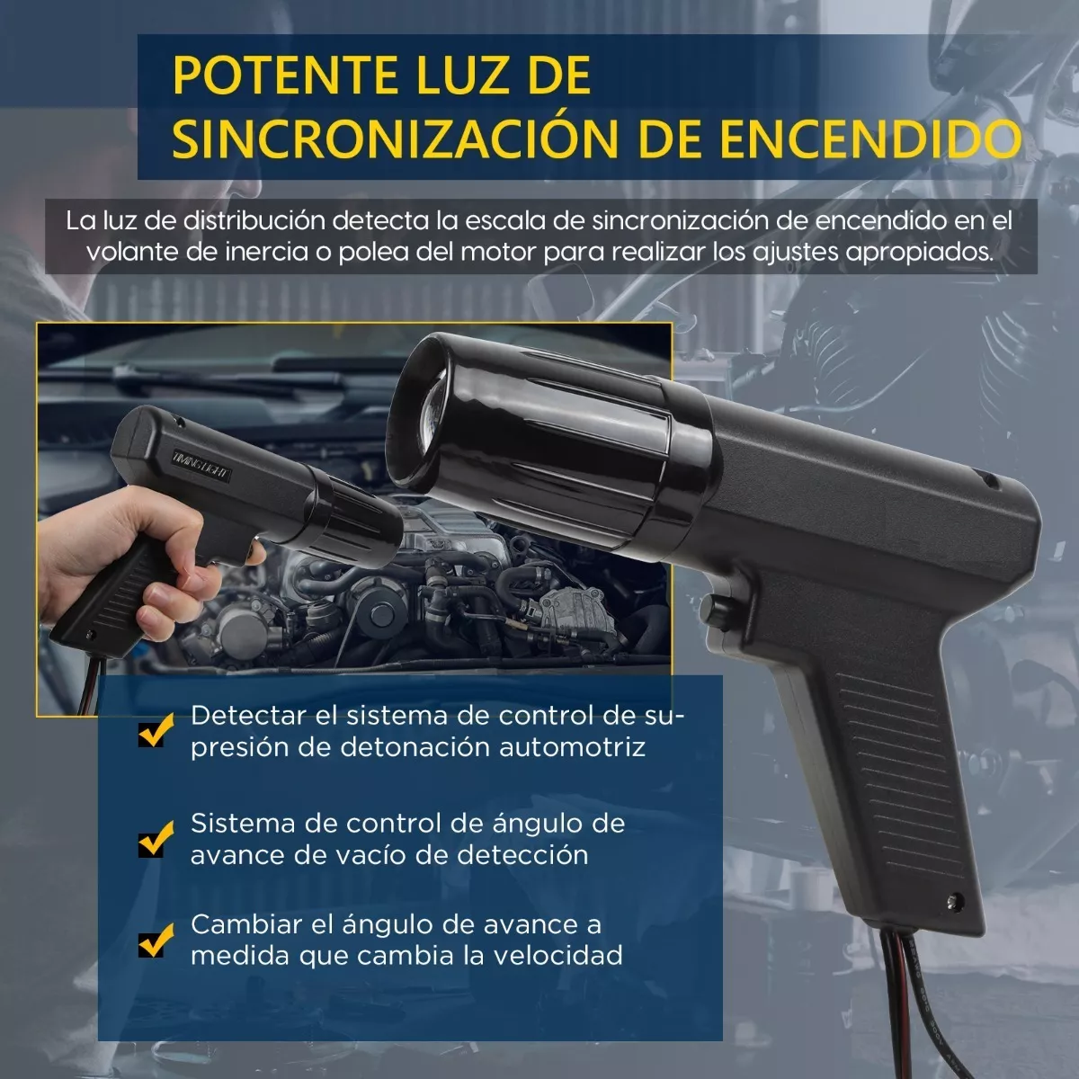 Foto 2 | Lámpara de Tiempo Pistola Automotriz Eo Safe Imports Esi-10236 Negro