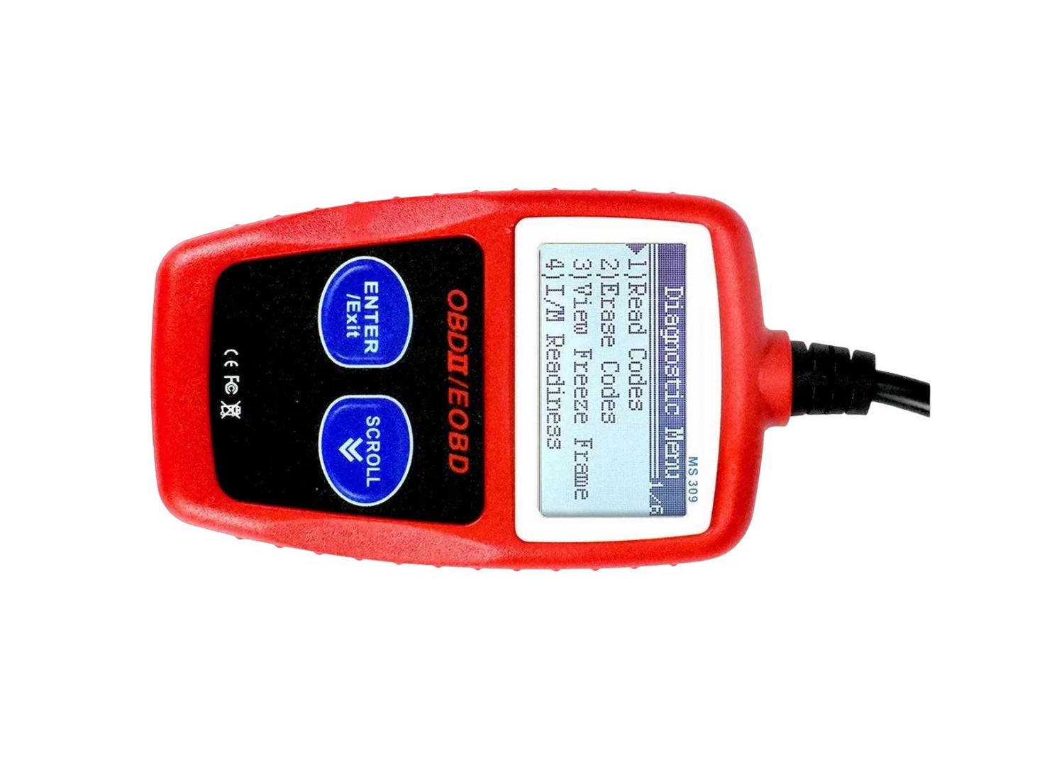 Foto 4 pulgar | Escáner Automotriz Obd2 Ms309 Leer y Borrar Código de Falla Rojo