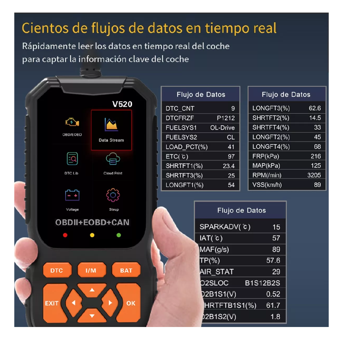 Foto 3 | Scanner Obd2 Multifuncional Automotriz Launch Creader 35901 Negro