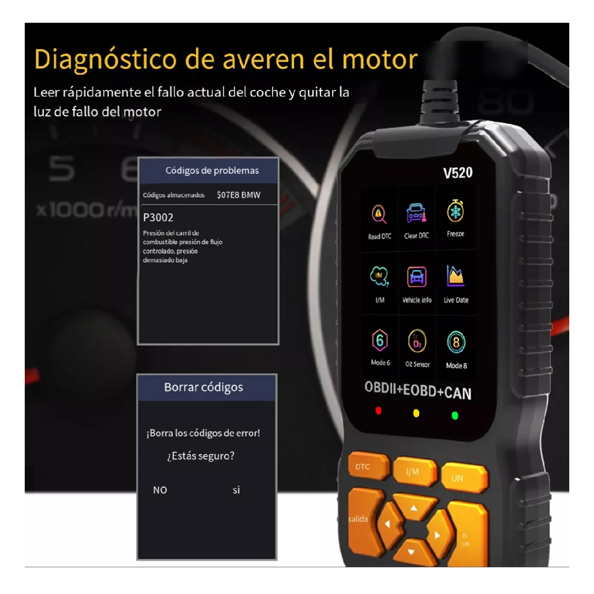 Foto 3 pulgar | Scanner Obd2 Multifuncional Automotriz Launch Creader 35901 Negro