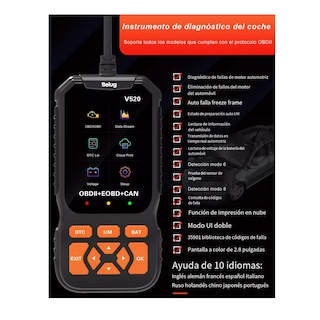 Foto 4 | Scanner Belug Obd2 Multifuncional Automotriz Negro
