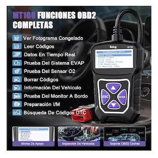 Foto 2 | Escaner Belug Obd2 Automotriz Borrar Códigos Motor Negro