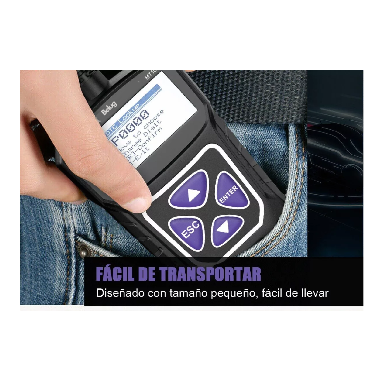 Foto 3 | Escaner Belug Obd2 Automotriz Borrar Códigos Motor Negro