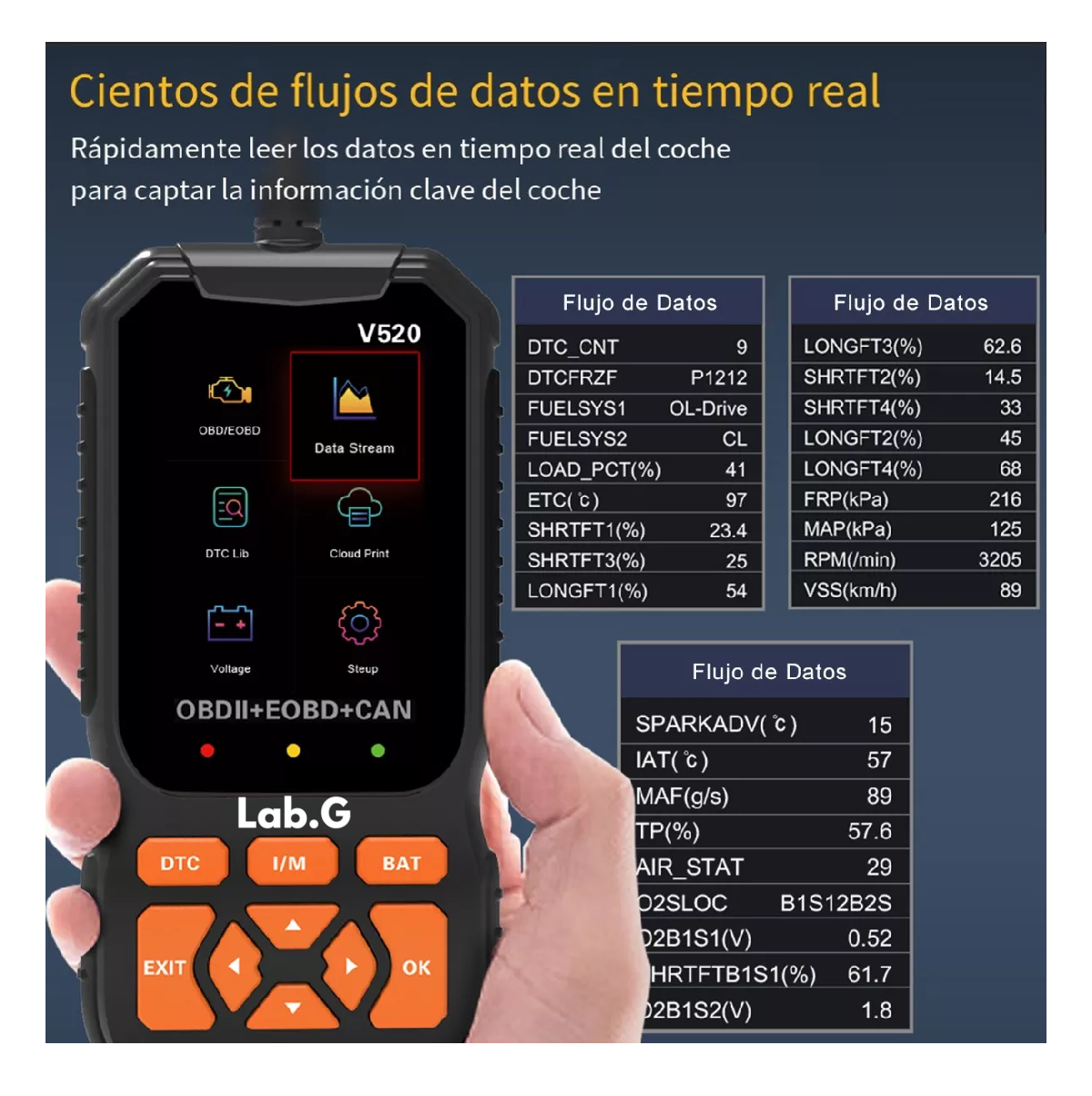 Foto 4 pulgar | Scanner Obd2 Multifuncional Automotriz Launch Creader 35901 Negro