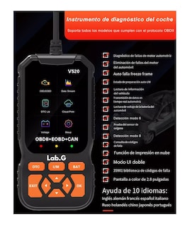 Foto 4 | Scanner Obd2 Multifuncional Automotriz Launch Creader 35901 Negro