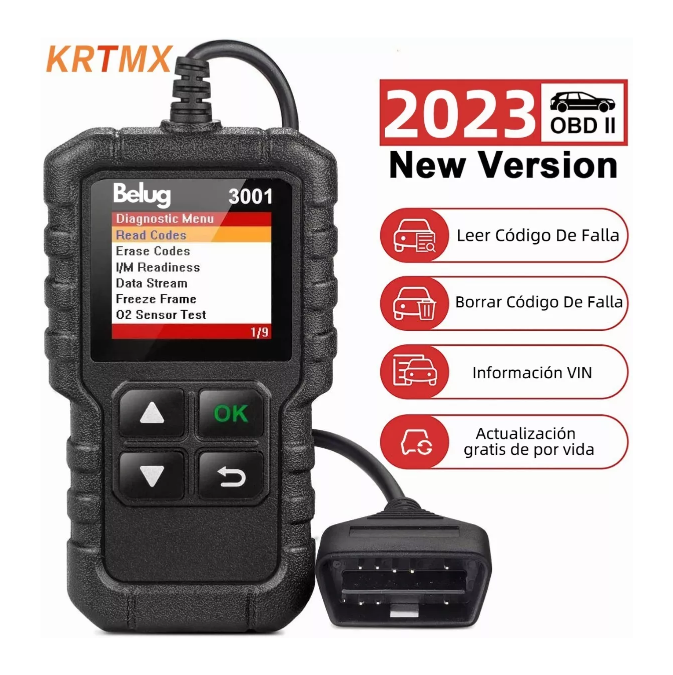 Foto 4 pulgar | Escaner Automotriz Multimarca Motor, Belug Negro