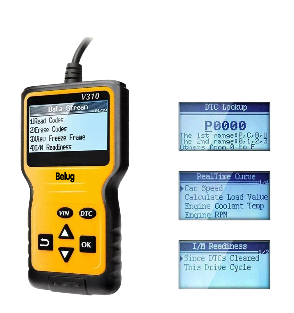 Foto 4 pulgar | Escaner Automotriz V310 Para Vehículo, Belug Amarillo/negro