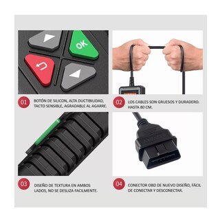 Foto 5 | Escaner Diagnóstico Automotriz Negro, Belug Botones Verde/rojo/gris