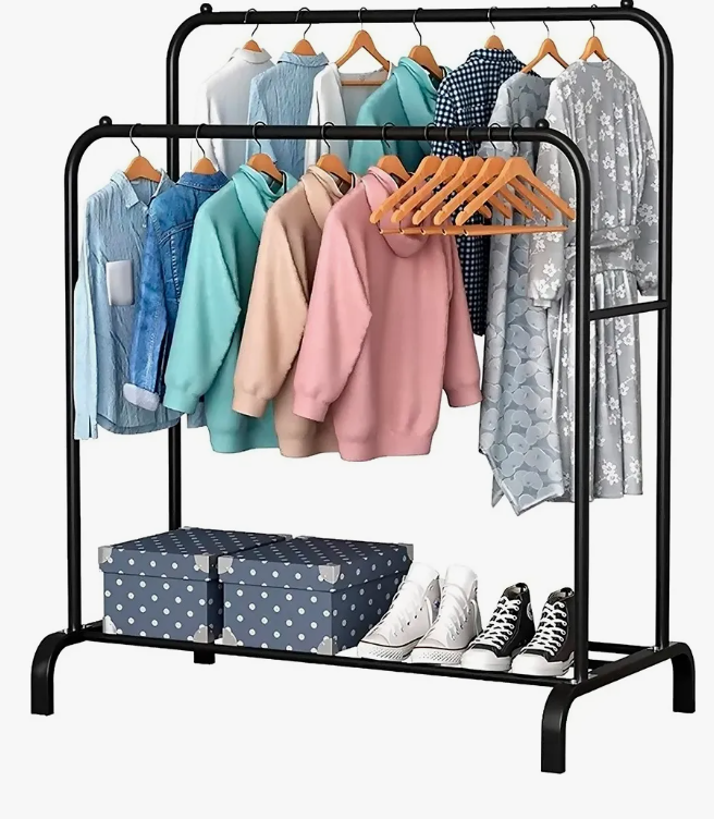 Foto 3 pulgar | Perchero Elegante Organizador De Ropa Closet Doble Armario