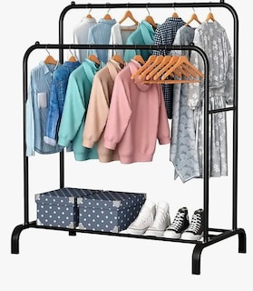 Foto 2 | Perchero Elegante Organizador De Ropa Closet Doble Armario