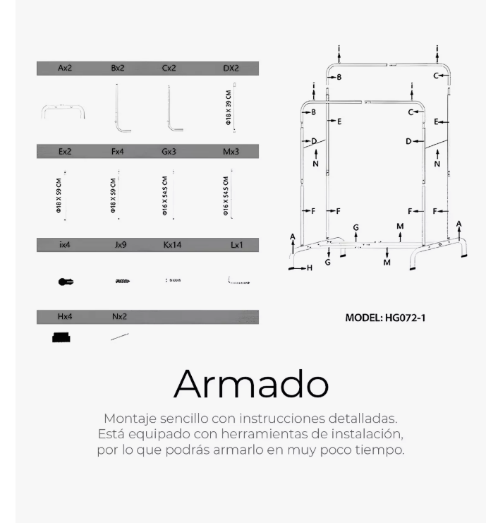 Foto 5 pulgar | Perchero Elegante Organizador De Ropa Closet Doble Armario