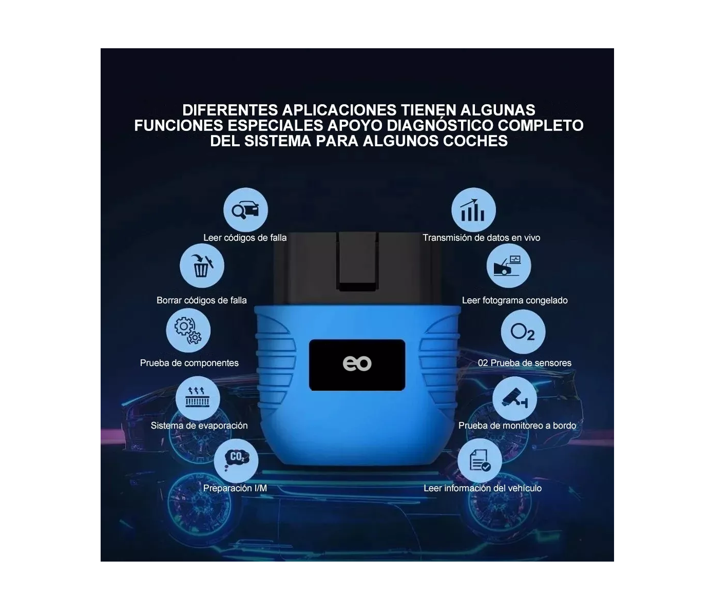 Foto 2 | Escáner Automotriz Lector de Código de Motor Eo Safe Imports  Esi-12238 Azul