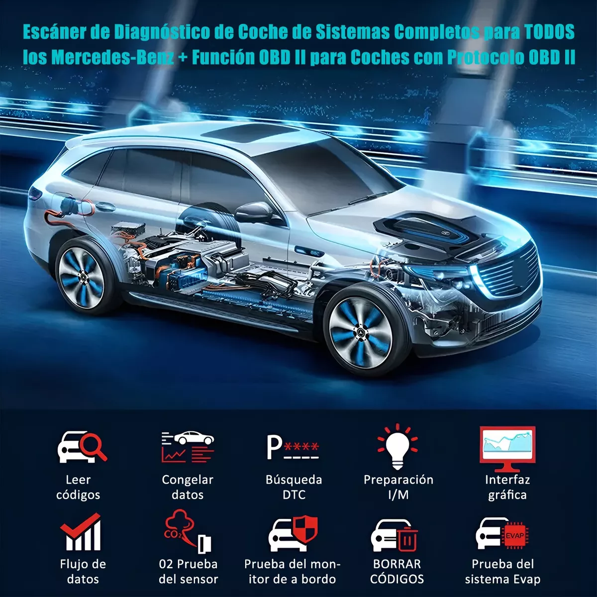 Foto 2 | Escáner Automotriz Bluetooth Multifuncional Eo Safe Imports Esi-12242 Gris