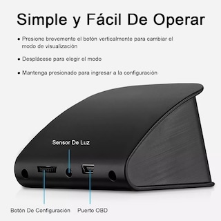 Foto 2 | Coche Pantalla Digital Computadora A Bordo Alarma Eo Safe Imports Esi-12232-1 Negro