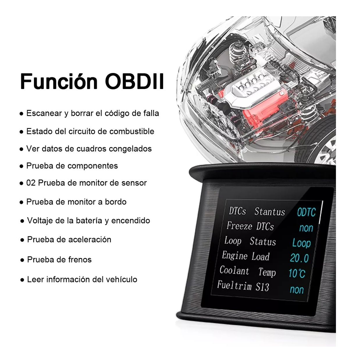 Foto 4 pulgar | Coche Pantalla Digital Computadora A Bordo Alarma Eo Safe Imports Esi-12232-1 Negro