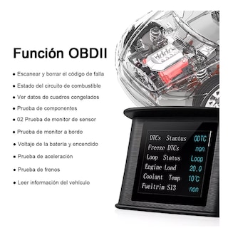 Foto 3 | Coche Pantalla Digital Computadora A Bordo Alarma Eo Safe Imports Esi-12232-1 Negro