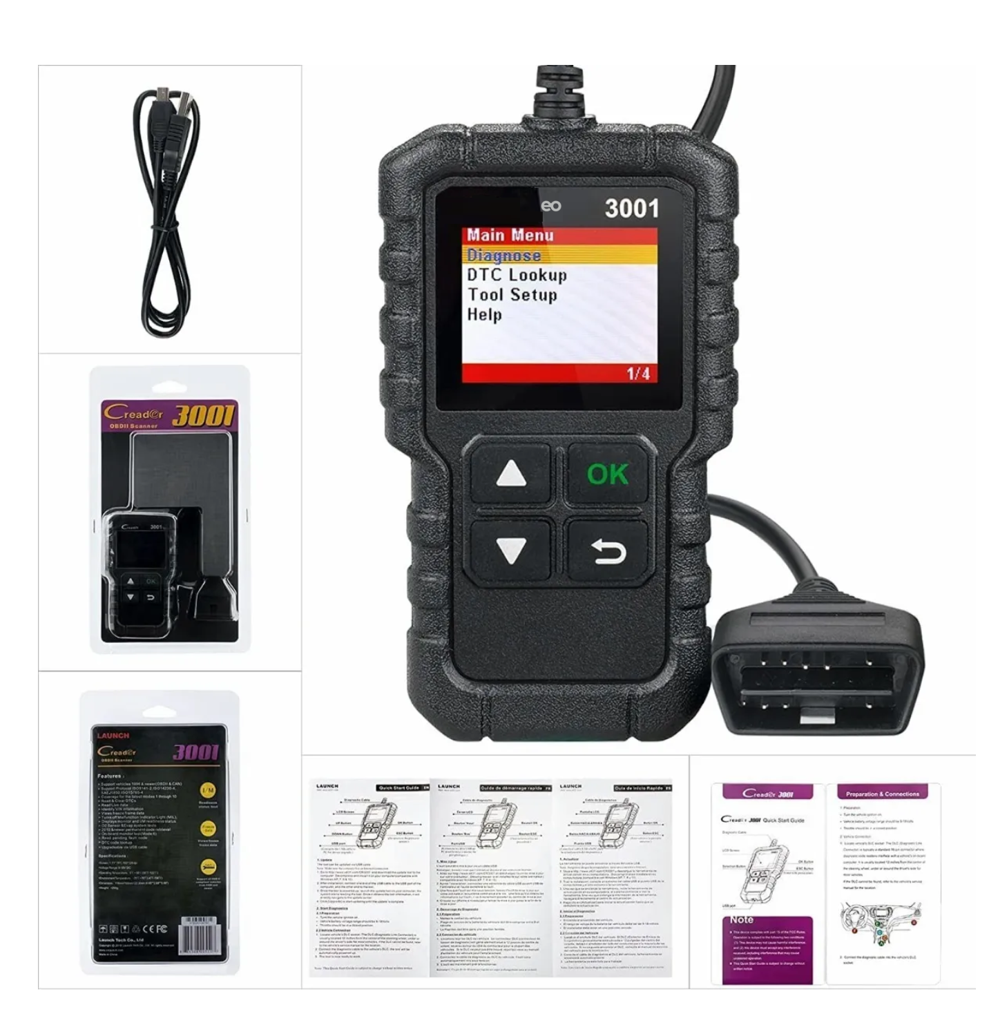 Foto 4 pulgar | Escáner Automotriz Eo Safe Imports Esi-2038-1 Negro