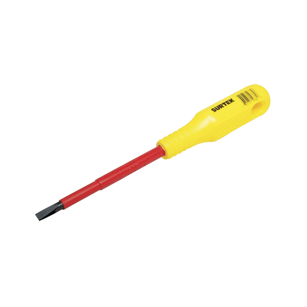 Foto 2 pulgar | Destornillador Con Mango Amarillo Dieléctrico, Punta Cabinet 1000 V 7/32'' X 5'' Surtek