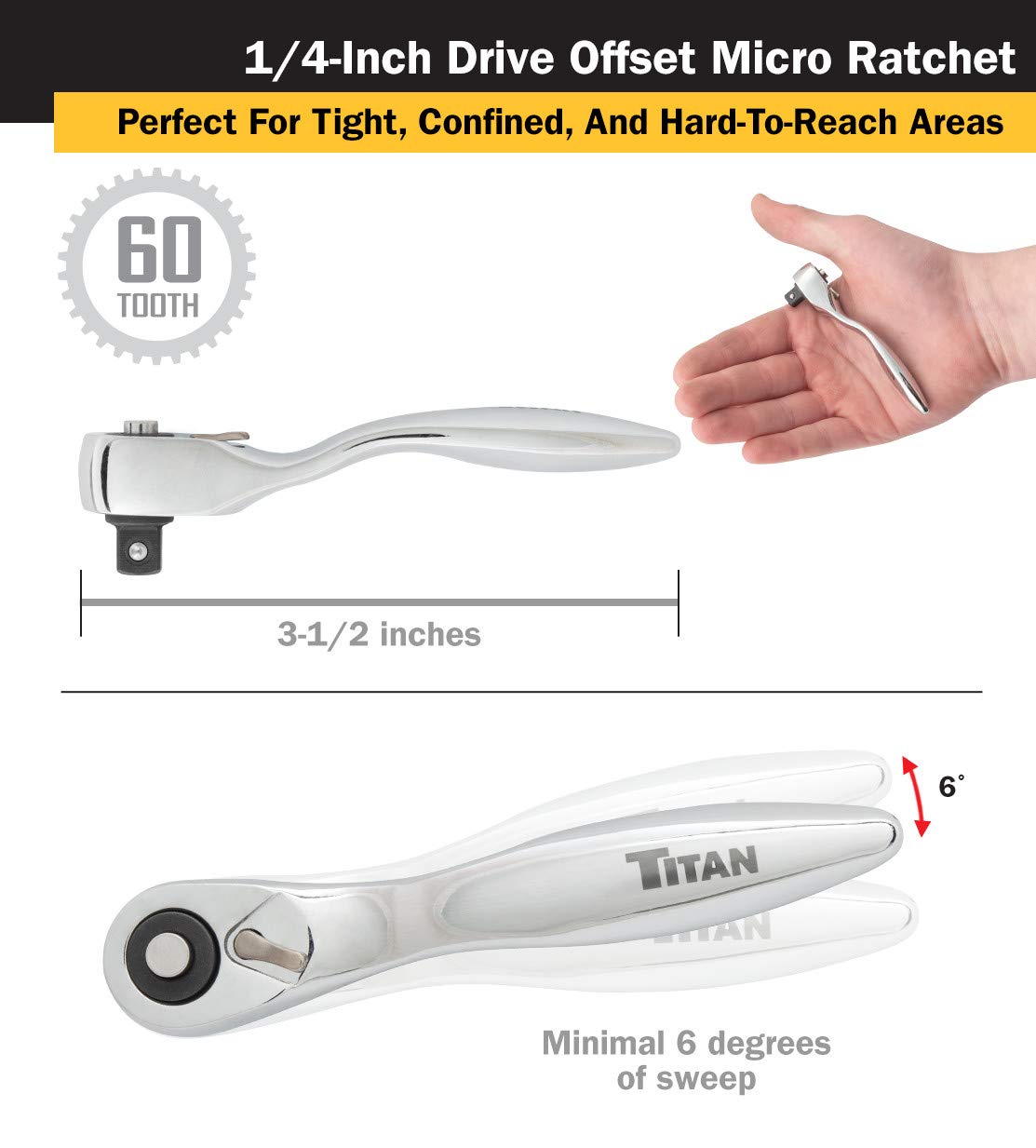 Foto 4 pulgar | Juego De Brocas De Trinquete Titan 11203 Para Microtrinquete, 2 Piezas - Venta Internacional.
