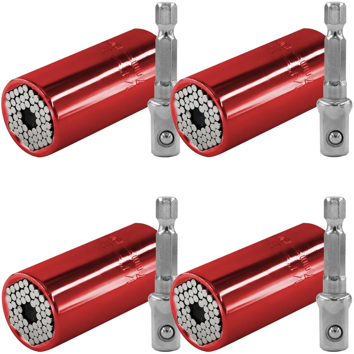 Dado Universal Dinamométricoventdepot Mxdyo-034 4 Piezas Color Rojo