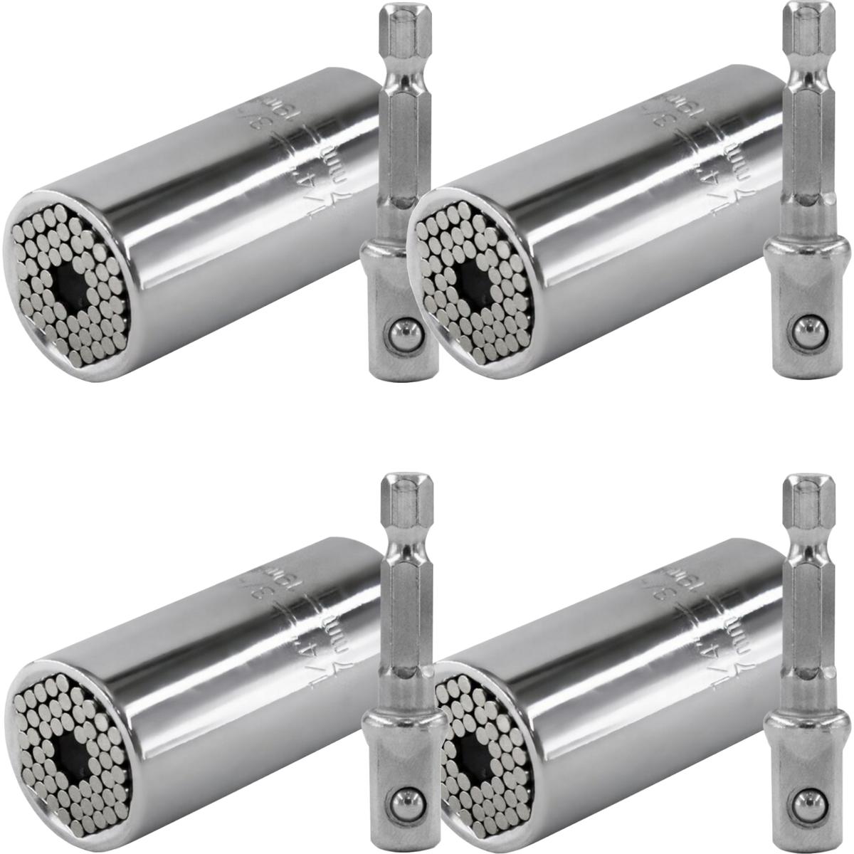 Dado Universalventdepot Mxdyo-004 4 Piezas Color Plata