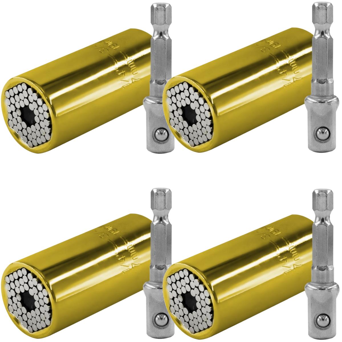 Adaptador Universal Para Tornillosventdepot Mxdyo-016 4 Piezas Color Amarillo