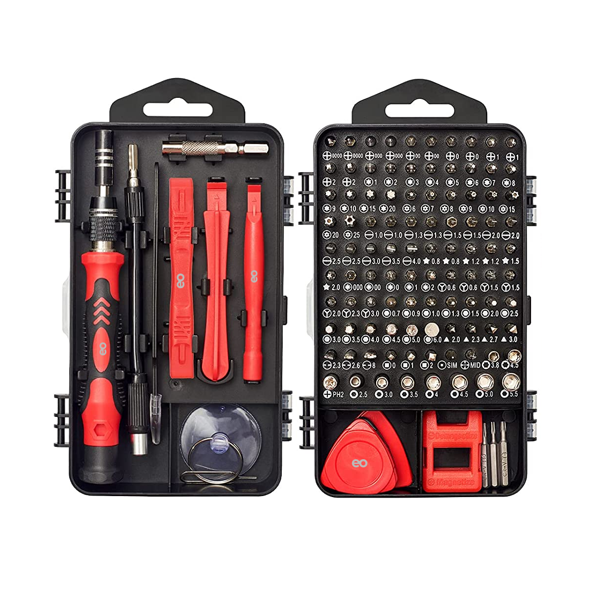 Foto 2 pulgar | Kit Destornillador Eo Safe Imports Esi-6705-1 Rojo 122 Piezas