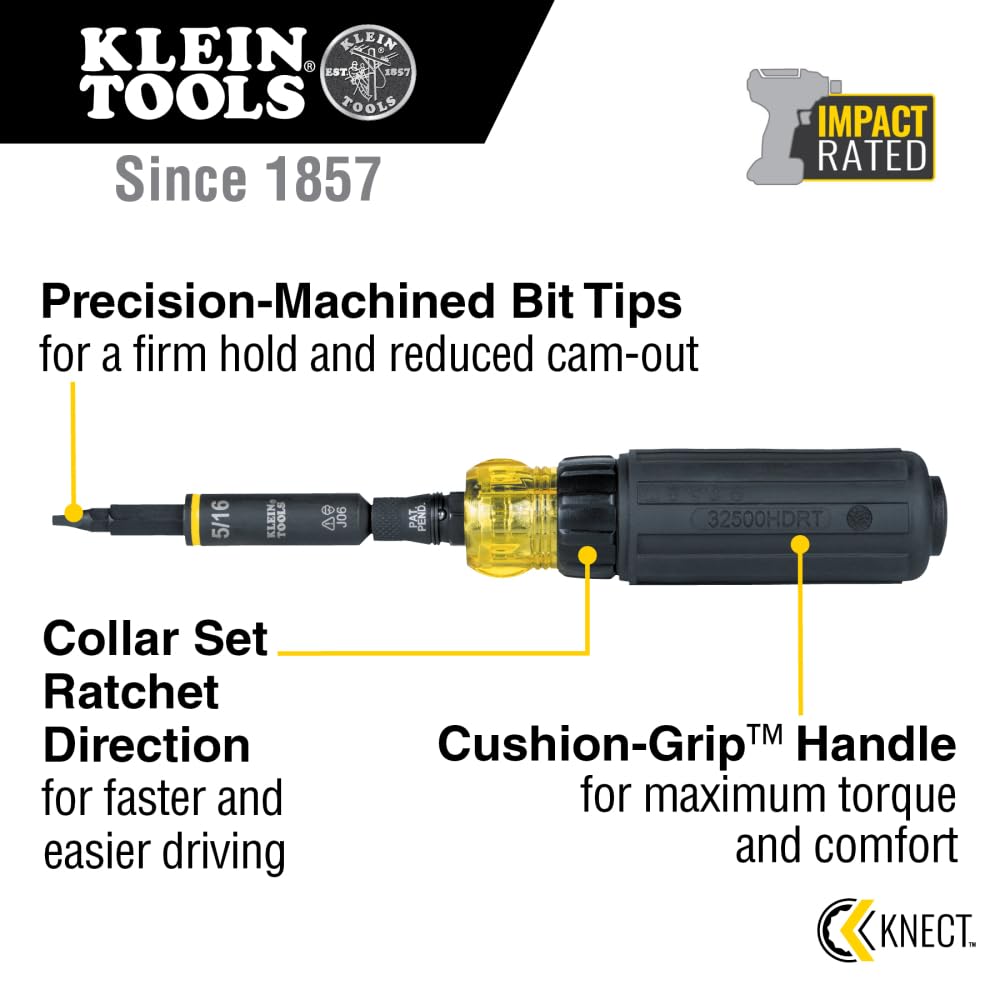 Foto 3 pulgar | Destornillador De Trinquete Klein Tools 32500hdrt Knect 11 En 1 - Venta Internacional.