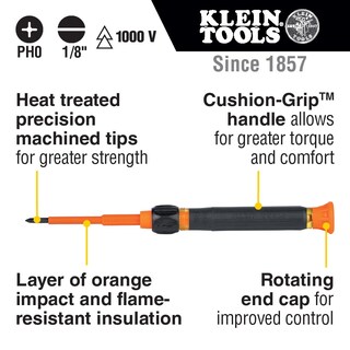 Foto 2 | Destornillador Klein Tools 32581ins Precision 2 En 1 Con Aislamiento - Venta Internacional.