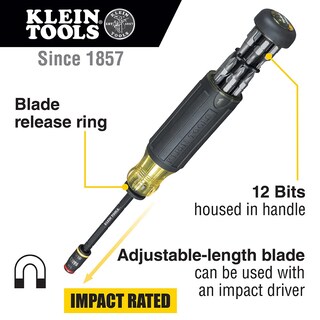 Foto 2 | Destornillador Klein Tools 32304 14 En 1 Ajustable Con Conector Abatible - Venta Internacional.