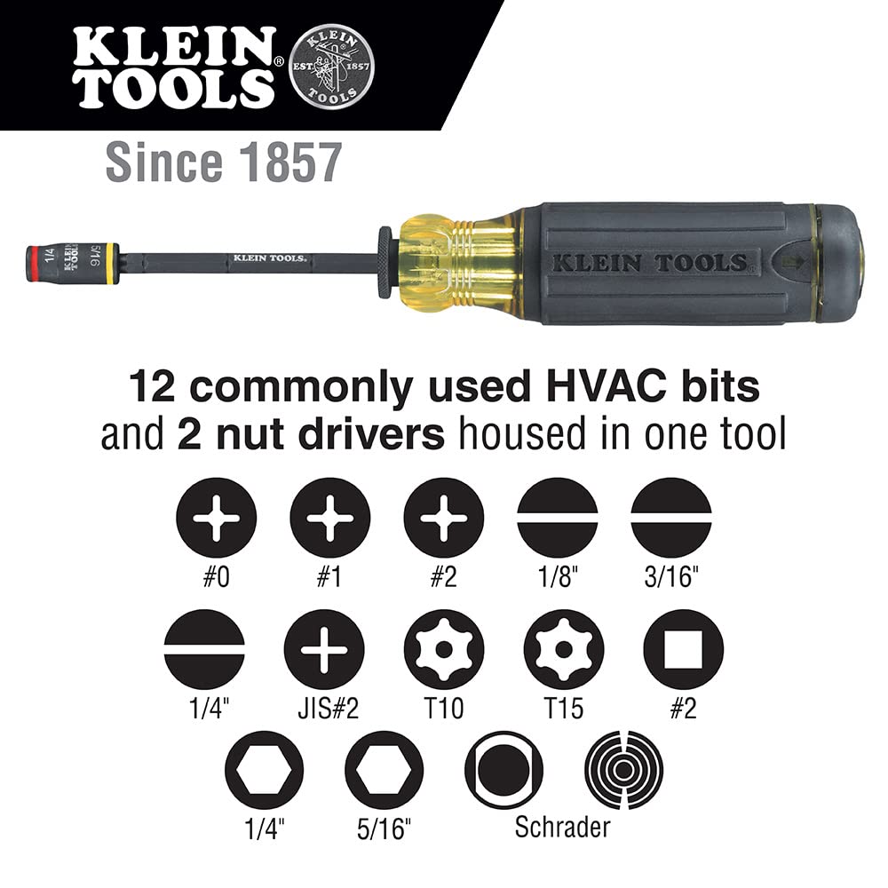 Foto 3 | Destornillador Klein Tools 32304 14 En 1 Ajustable Con Conector Abatible - Venta Internacional.