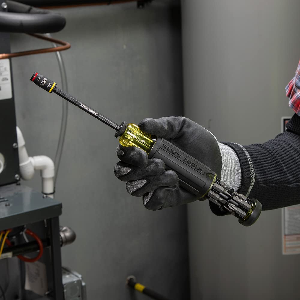 Foto 4 | Destornillador Klein Tools 32304 14 En 1 Ajustable Con Conector Abatible - Venta Internacional.