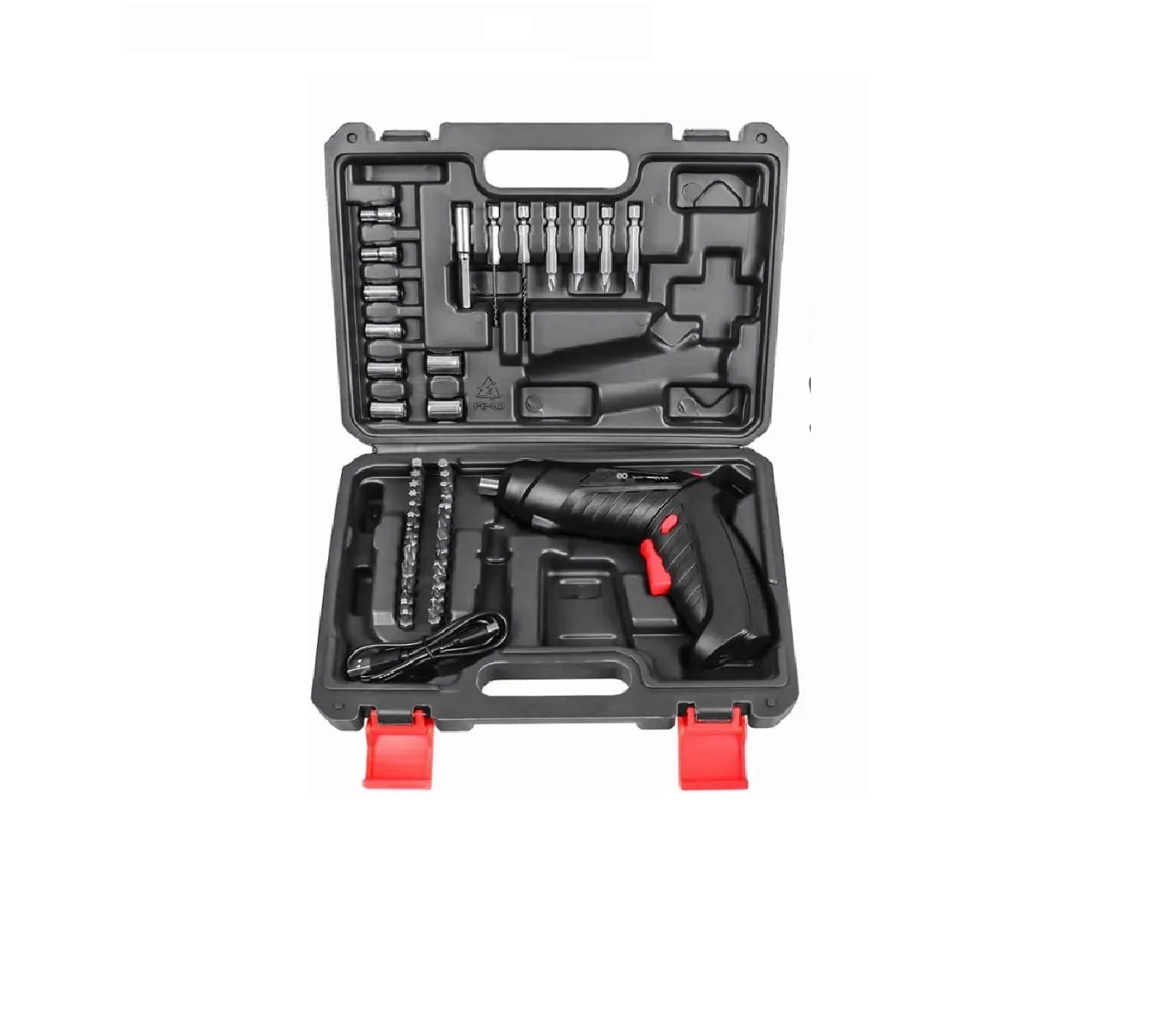 Foto 3 pulgar | 47pcs Juego De Destornilladores Eléctricos Eo Safe Imports Esi-289-1 Negro