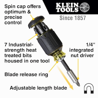 Foto 2 | Juego De Destornilladores Klein Tools 85515 De 3 Piezas Con Tachuelas Y Trinquete - Venta Internacional.
