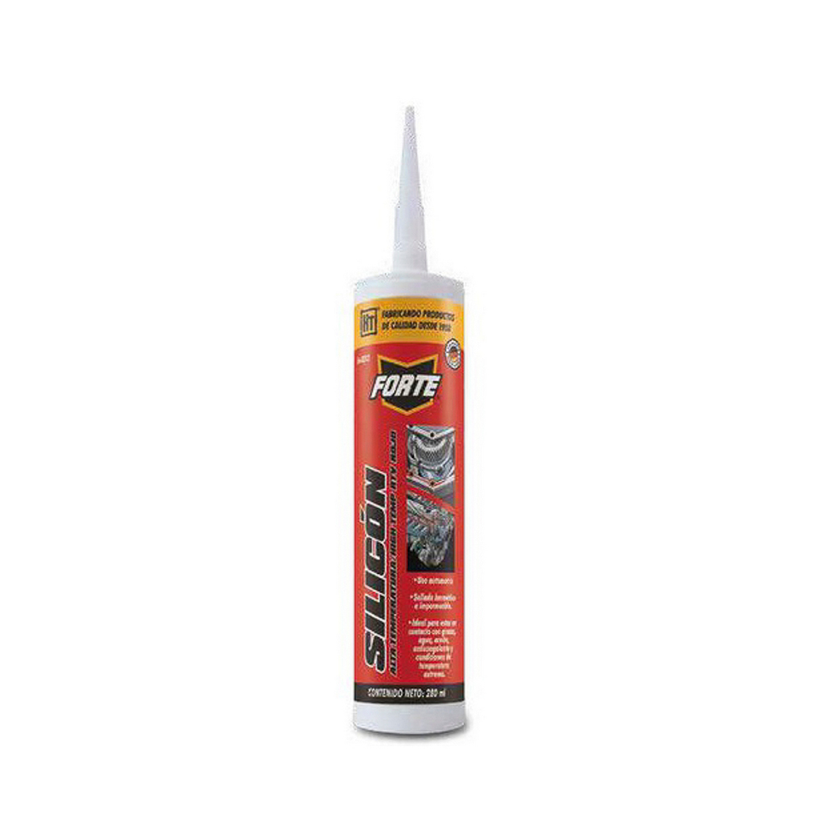 Silicón Automotriz Forte H2 160212 Rojo