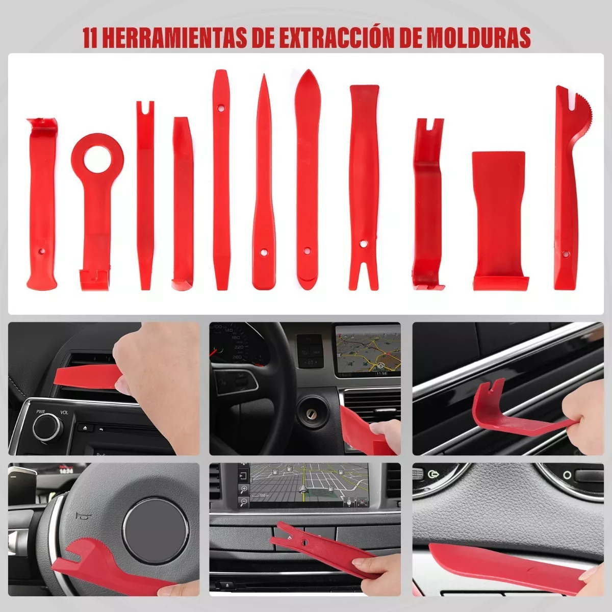 Foto 3 pulgar | Herramientas Eo Safe Imports Esi-6628 Espátula Desarma Tablero Audio Estéreo Faros Multicolor