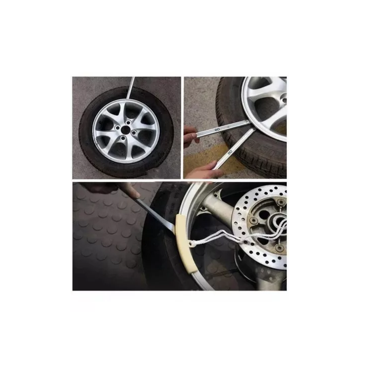 Foto 2 | Par 2pcs Espatulas 40cm Para Desmontar Llanta De Moto Bici Auto Eo Safe Imports Esi-12161-1 Plata