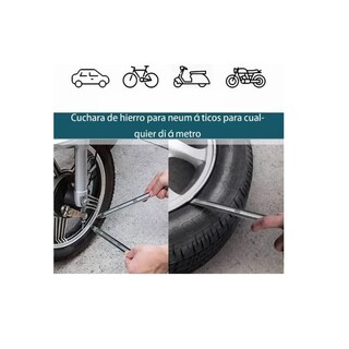 Foto 3 | Par 2pcs Espatulas 40cm Para Desmontar Llanta De Moto Bici Auto Eo Safe Imports Esi-12161-1 Plata
